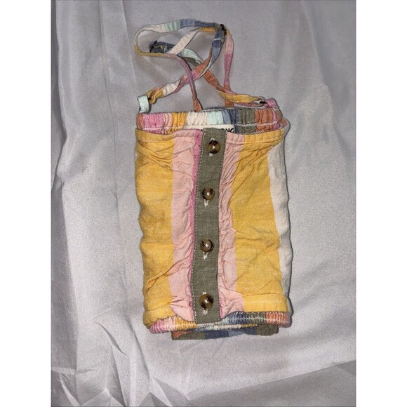 Billabong Let's Go Striped Crop Top Sarah Cameron Outer Banks OBX Boho Beach EUC - Picture 11 of 12